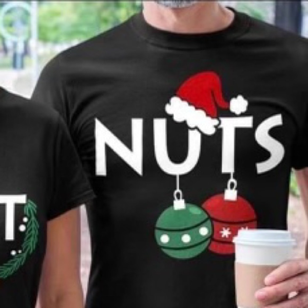 Chest Nuts Christmas Couples Shirts